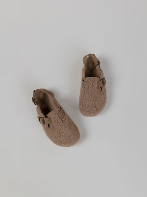 BEIGE SHEEPSKIN CLOG