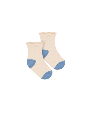 CALCETÍN ESTRELLAS MANDARINA