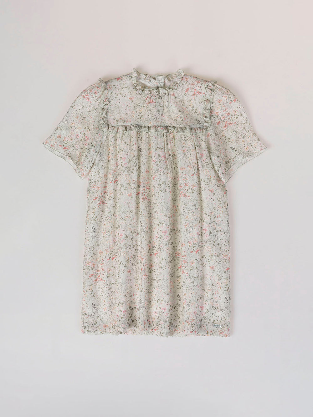 VESTIDO ESTAMPADO BAMBULA FANTASÍA VERDE CLARO