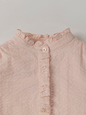 BLUSA VOLANTES TAPETA ROSA EMPOLVADO