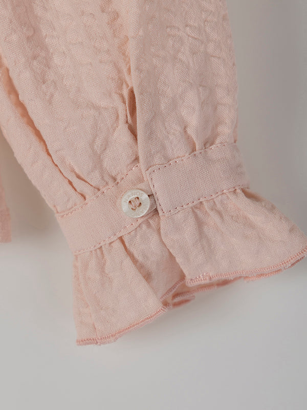 BLUSA VOLANTES TAPETA ROSA EMPOLVADO