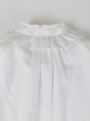 BLUSA APERTURA MANGAS BLANCO PURO