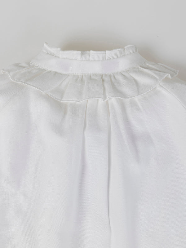 BLUSA APERTURA MANGAS BLANCO PURO
