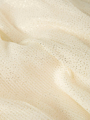 FALDA VOLANTE LUREX BLANCO ROTO