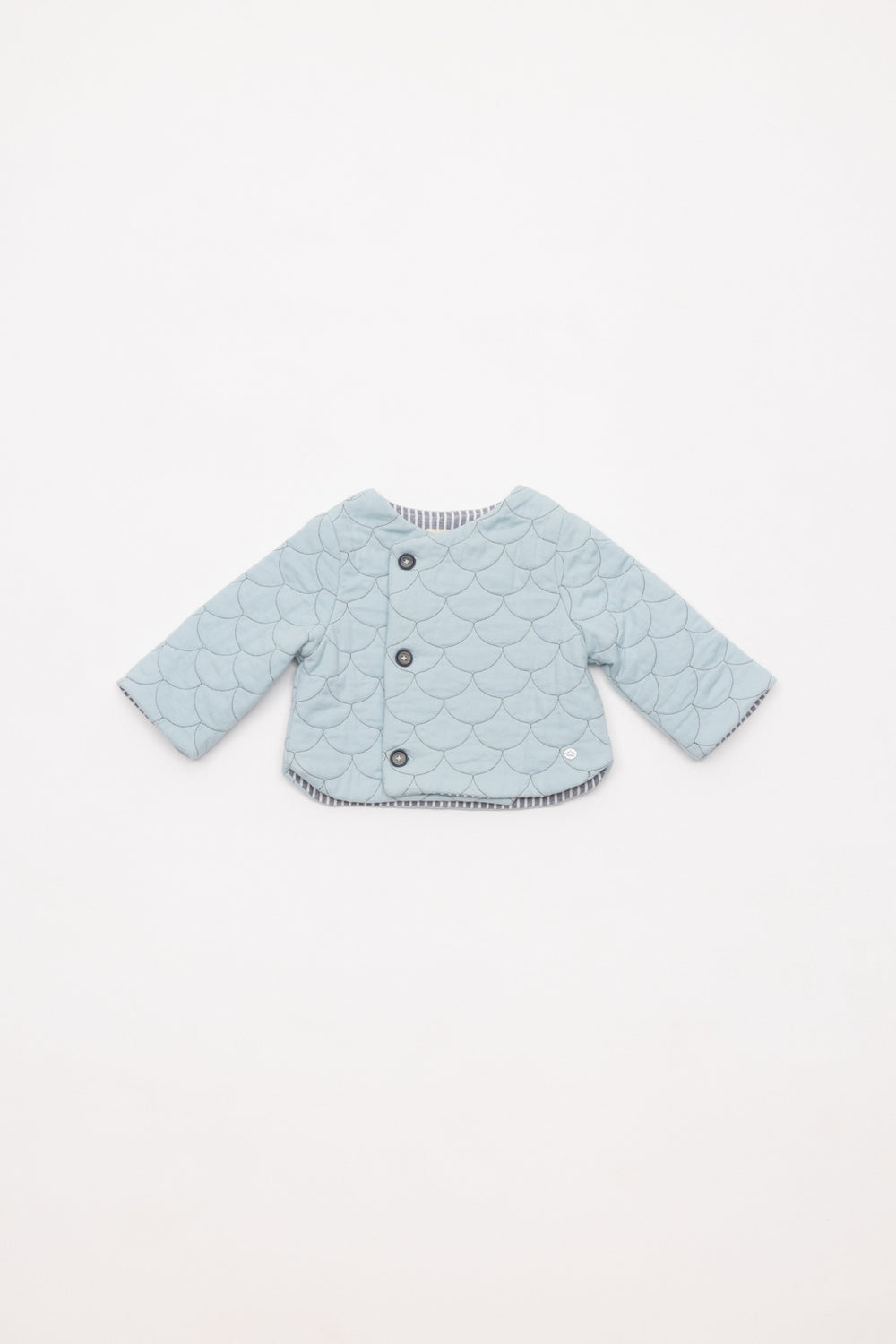 CAZADORA FORRO RAYAS AZUL