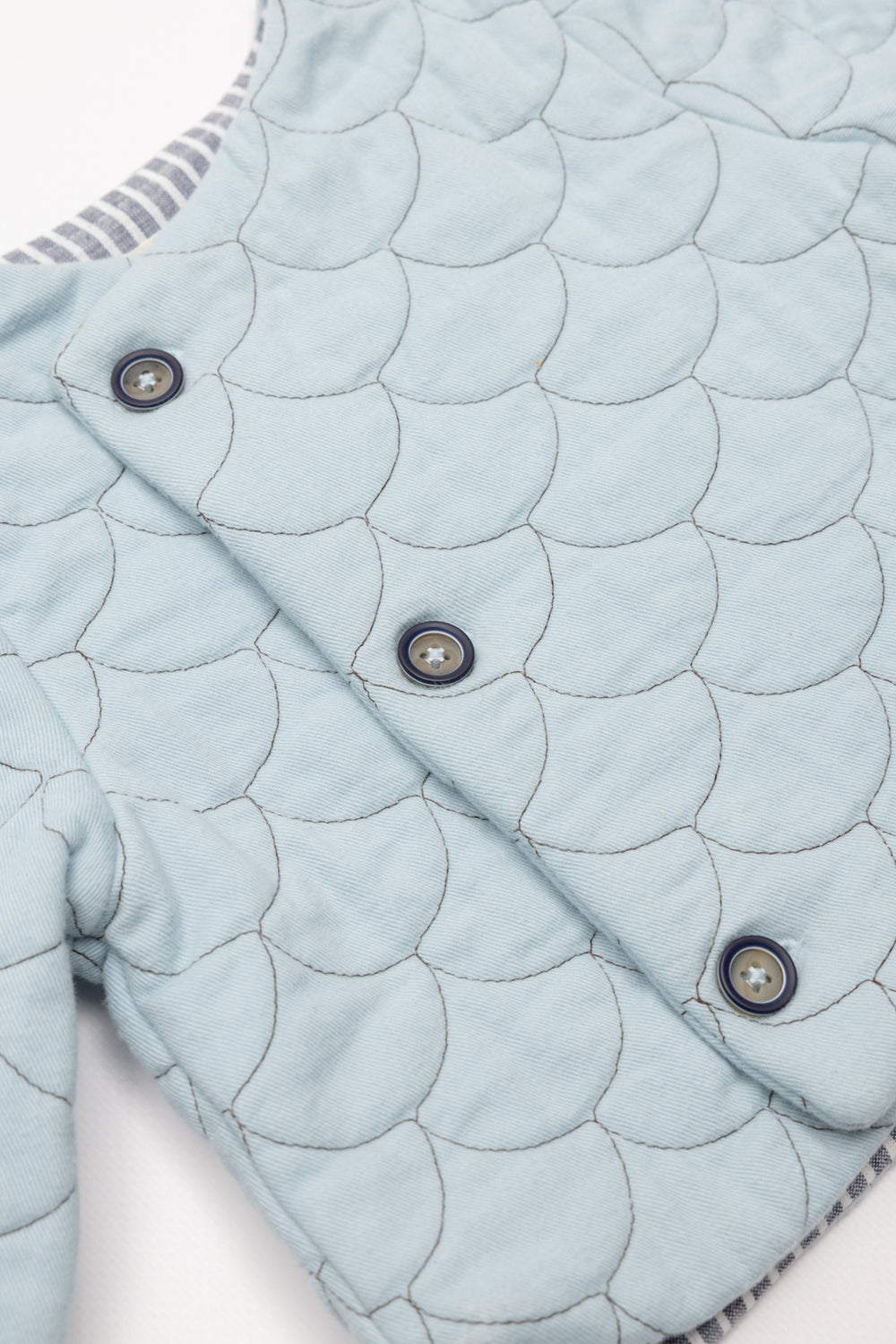 CAZADORA FORRO RAYAS AZUL