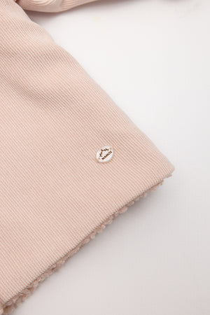 CAZADORA MICROPANA PELO ROSA CLARO