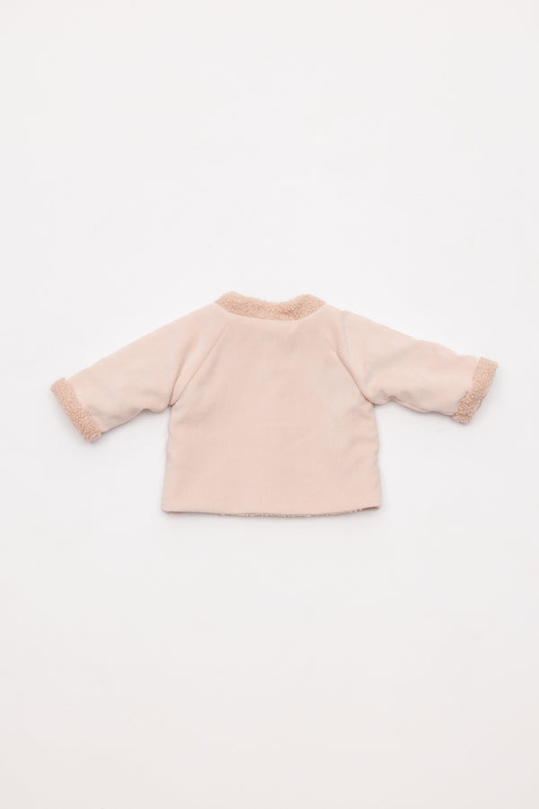 CAZADORA MICROPANA PELO ROSA CLARO