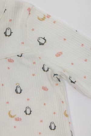 PIJAMA DOS PIEZAS PINGÜÍNA NATA