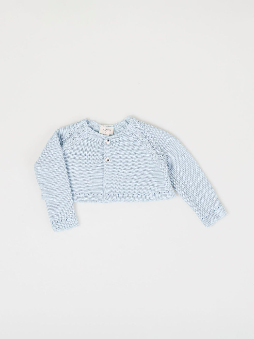 CHAQUETA DE PUNTO BOTONES AZUL BEBÉ