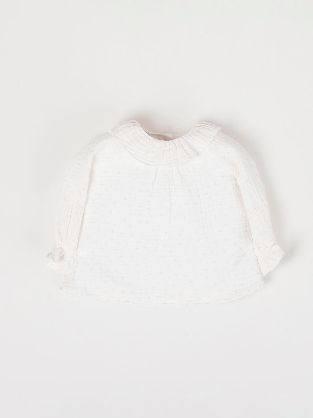 PURE WHITE TEXTURED BLOUSE