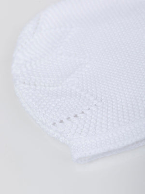 CAPOTA DE PUNTO BLANCO PURO