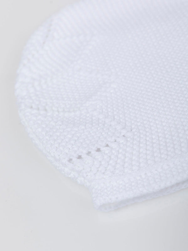 CAPOTA DE PUNTO BLANCO PURO