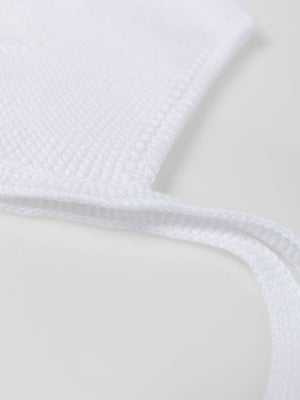 CAPOTA DE PUNTO BLANCO PURO