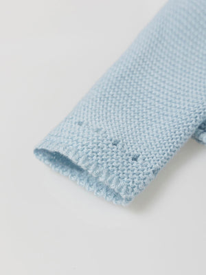 CHAQUETA DE PUNTO BOTONES AZUL BEBÉ