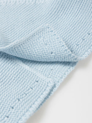 CHAQUETA DE PUNTO BOTONES AZUL BEBÉ