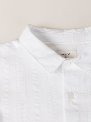 CAMISA ESTRUCTURA BOLSILLO BLANCO ROTO