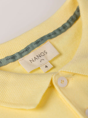 POLO LOGO BORDADO AMARILLO CLARO