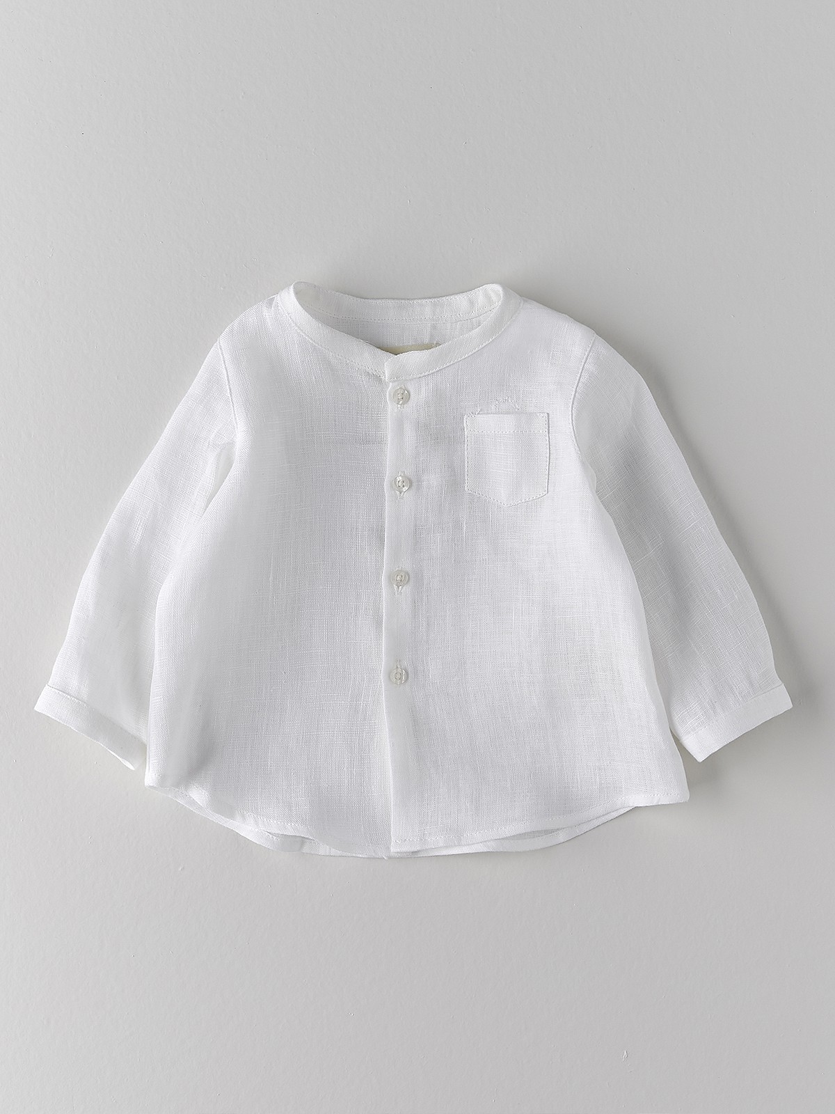 Camisa lino blanco Swimwear | NANOS
