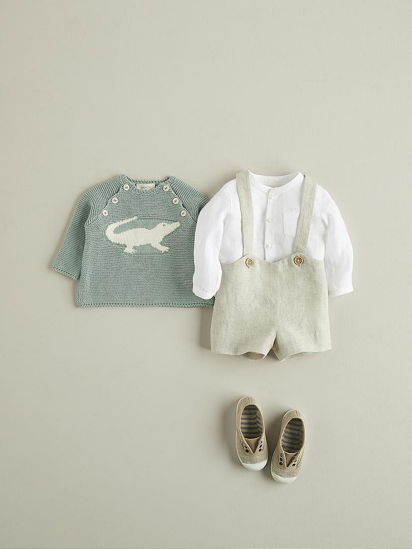 NANOS / BABY BOY / Shirts, Polo-necks & T-shirts / CAMISA LINO BLANCO / 1213333501 (1)