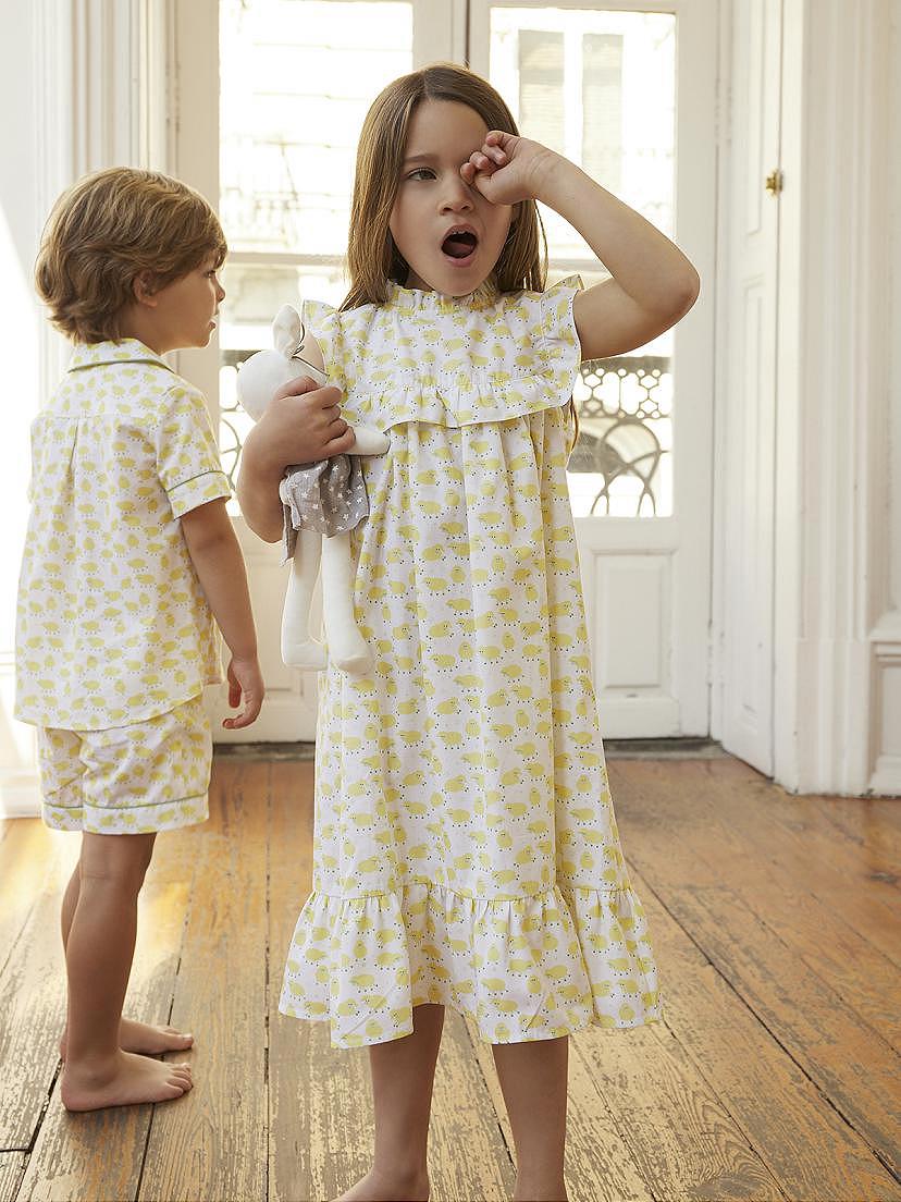 Pijama amarillo Nanos para niños y niñas