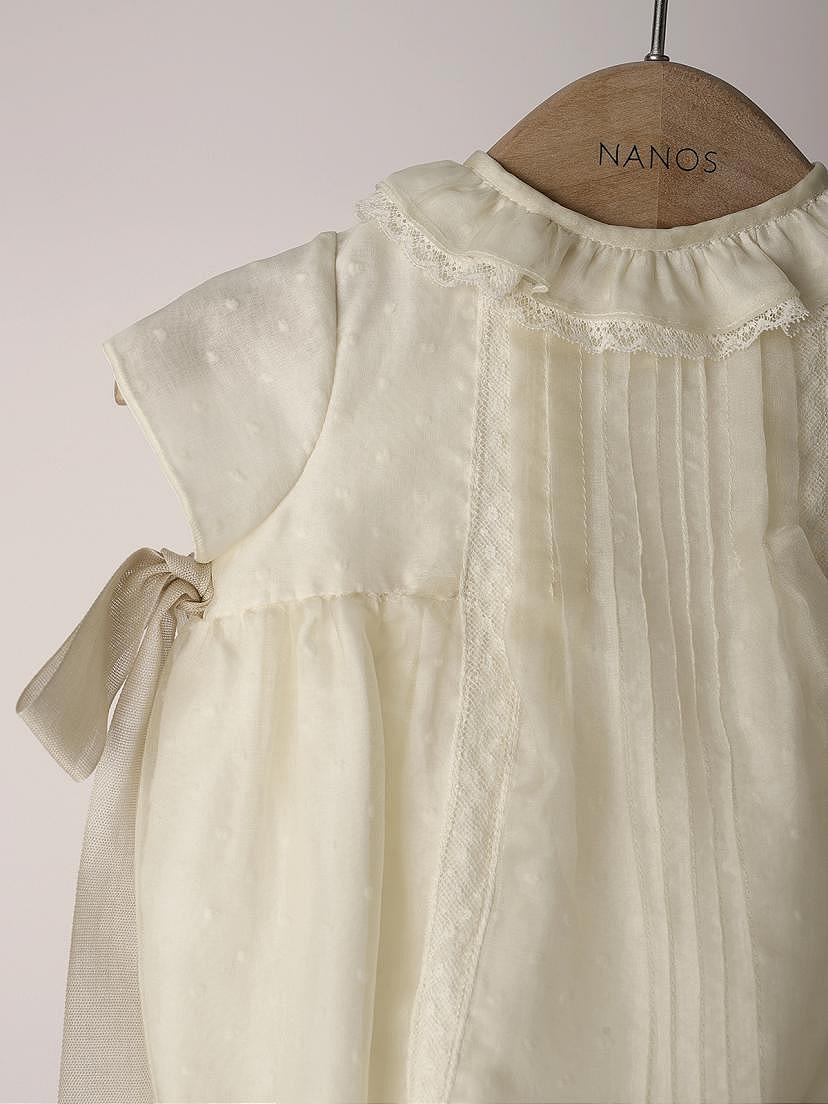 NANOS / BABY BOY / Outfits and Rompers / MAMELUCO ORGANZA CRUDO / 1211250017 (2)