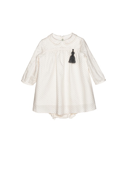 Mini batista crudo Baby Dresses | NANOS
