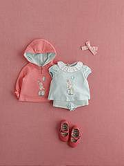 NANOS / BABY GIRL / Shirts, Polo-necks & T-shirts / CAMISETA PUNTO VERDE AGUA / 1213005918 (3)