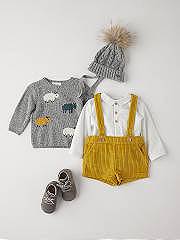 NANOS / BABY BOY / Outfits and Rompers / BOTITA GRIS / 2283170009 (12)