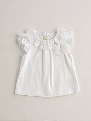 NANOS / BABY GIRL / Shirts, Polo-necks & T-shirts / CAMISETA PUNTO BLANCO / 1213065901