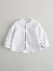NANOS / BABY BOY / Shirts, Polo-necks & T-shirts / CAMISA LINO BLANCO / 1213333501