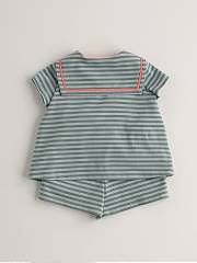 NANOS / BABY / Outfits and Rompers / CONJUNTO PLAYA PUNTO VERDE AGUA / 1226250018 (2)