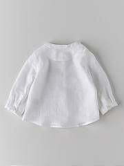 NANOS / BABY BOY / Shirts, Polo-necks & T-shirts / CAMISA LINO BLANCO / 1313313501 (2)