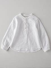 NANOS / BOY / Shirts, Polo-necks & T-shirts / CAMISA LINO BLANCO / 1313993501