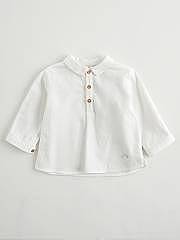 NANOS / BABY BOY / Shirts, Polo-necks & T-shirts / CAMISA LISA VIELLA CRUDO / 2113310017