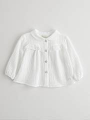 NANOS / BABY GIRL / Shirts, Polo-necks & T-shirts / CAMISA DOBLE TELA CRUDO / 2213011317