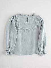 NANOS / GIRL / Shirts, Polo-necks & T-shirts / CAMISA DOBLE TELA VERDE AGUA / 2213623618 (2)