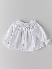 NANOS / NEWBORN / Outfits and Rompers / BLUSA BATISTA BLANCO / 3133000001 (2)