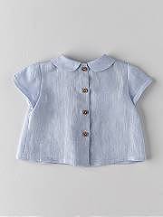 NANOS / NEWBORN / Shirts, Polo-necks & T-shirts / BLUSA LINO CELESTE / 3133265706 (2)