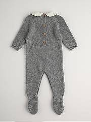 NANOS / NEWBORN / Outfits and Rompers / PELELE PUNTO GRISOSCURO / 3228327010 (2)